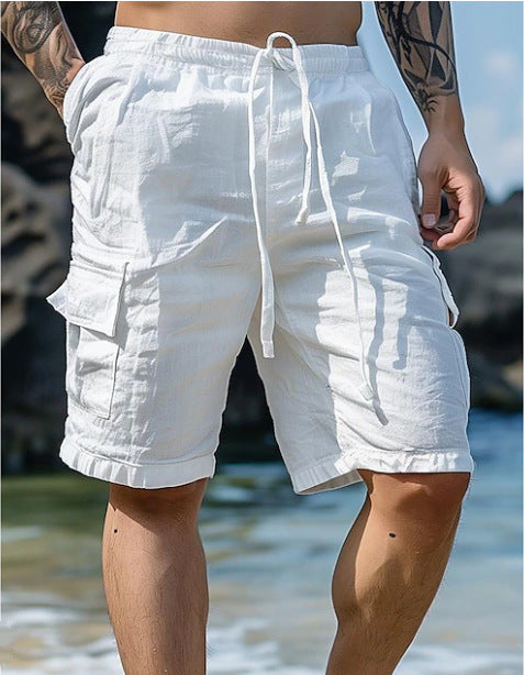 drawstring beach shorts, view 7 - MRSLM