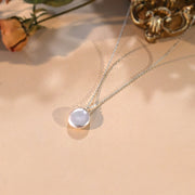 natural mother shell pearl necklace, view 4 - MRSLM