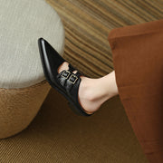 leather slingback mules, view 20 - MRSLM