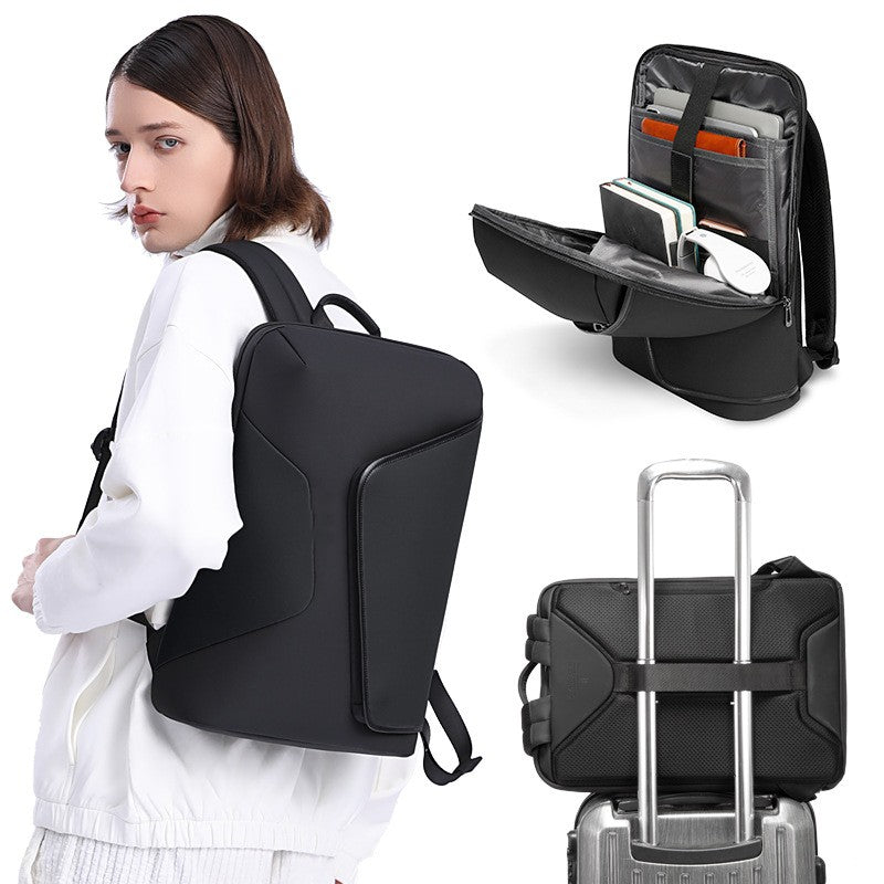 Men's waterproof travel business backpack, view 8 - MRSLM