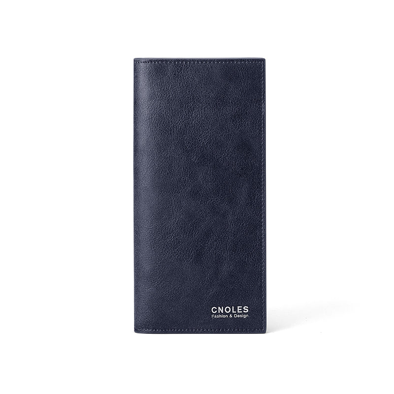 Men's casual long PU leather wallet, view 3 - MRSLM