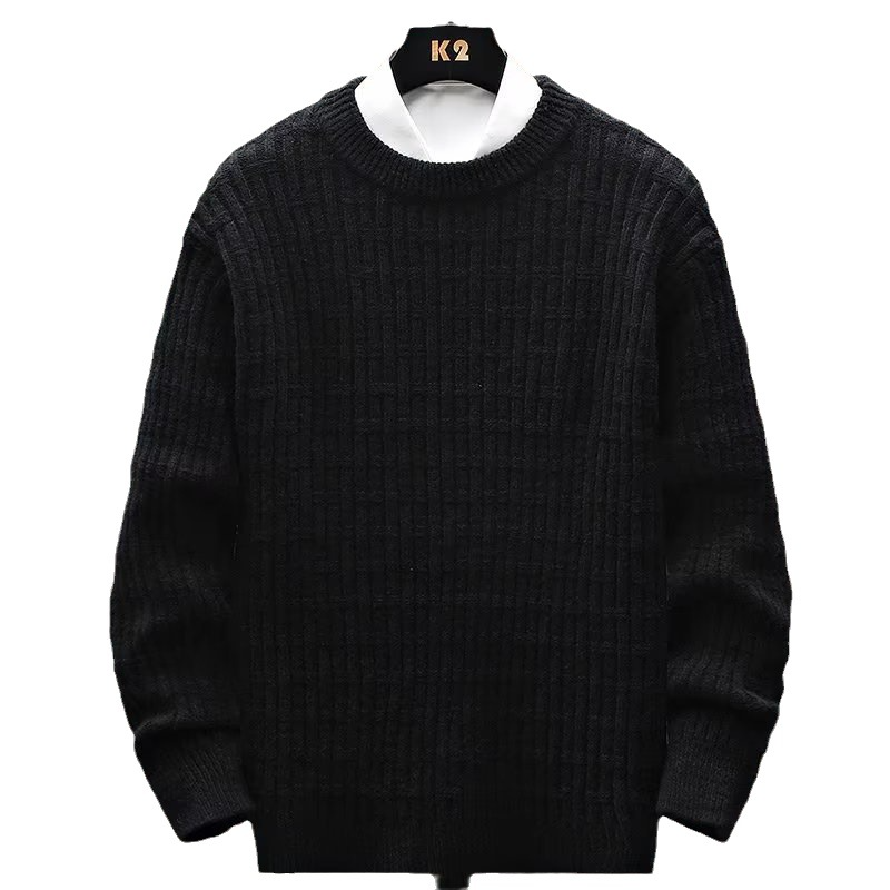 Autumn round Neck Men's Sweater Coat