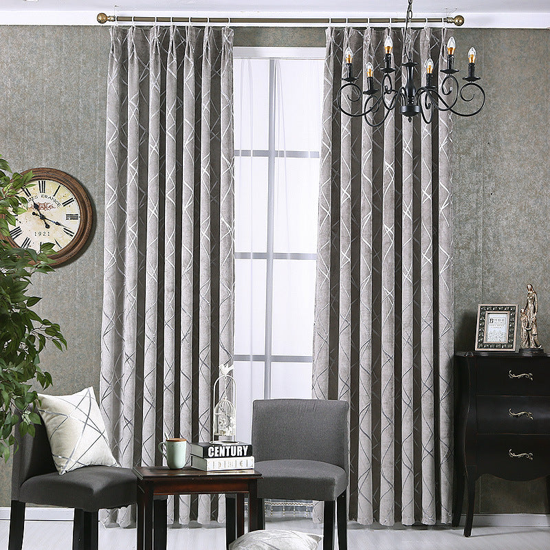 solid color chenille curtains, view 2 - MRSLM