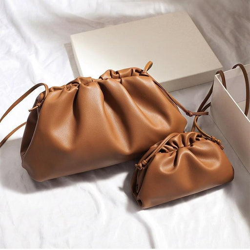 PU leather crossbody dumpling bag - MRSLM