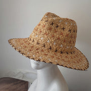 retro western straw hat, view 2 - MRSLM