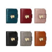 retro pu leather short wallet, view 12 - MRSLM