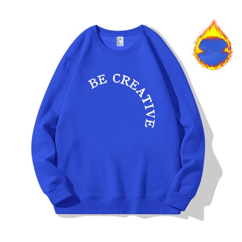 loose thick round neck sweatshirt - MRSLM