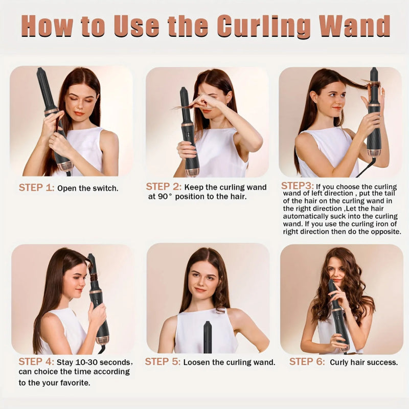 5-in-1 ionic hair dryer brush, view 7 - MRSLM