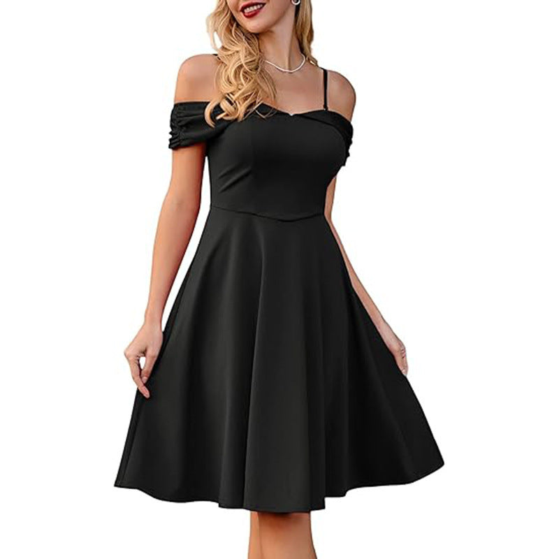 retro spaghetti strap dress, view 9 - MRSLM