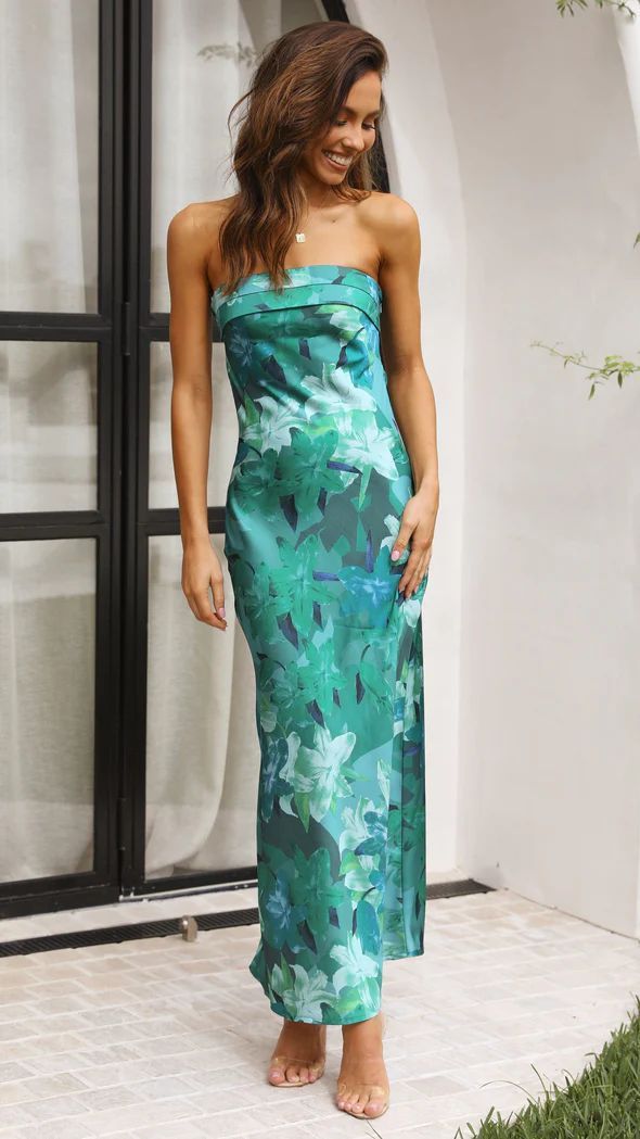 Elegant sleeveless backless tube top long dress, view 9 - MRSLM