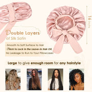 satin sleep bonnet, view 3 - MRSLM