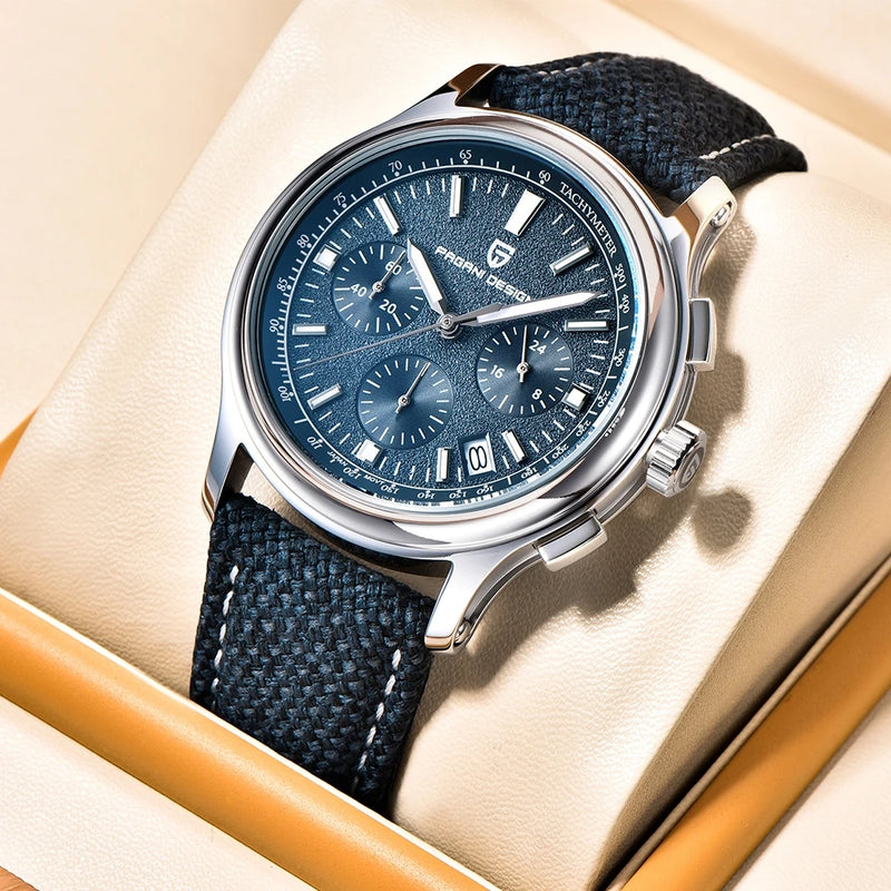 men's sports chronograph quartz watch, view 5 - MRSLM