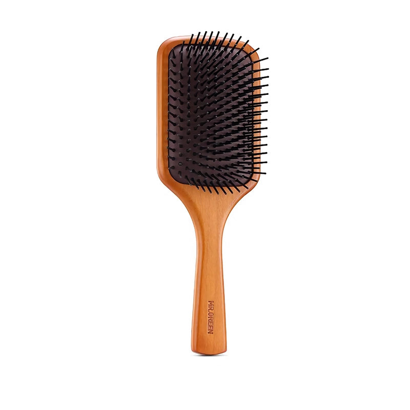 maple wood scalp massage hair brush, view 2 - MRSLM