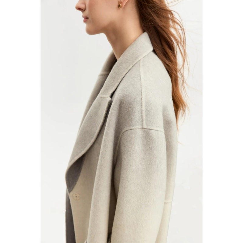 women's gradient wool coat, view 7 - MRSLM