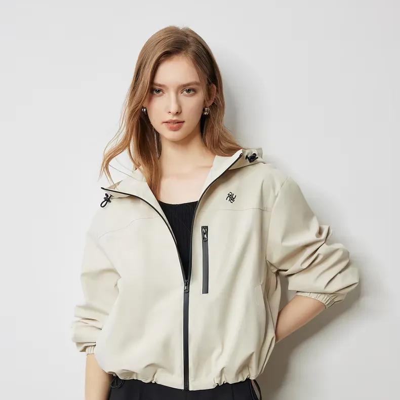 women's hooded workwear cardigan jacket - MRSLM