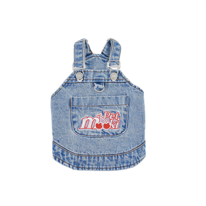 cotton dog denim vest, view 6 - MRSLM