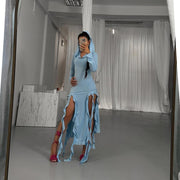 hooded irregular dress, view 10 - MRSLM