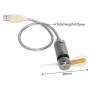 LED clock USB mini fan, view 8 - MRSLM