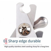 stainless steel pet nail clippers, view 7 - MRSLM