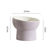 ceramic cat and dog water bowl, view 3 - MRSLM
