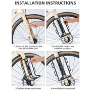 aluminum bicycle front rack, view 10 - MRSLM