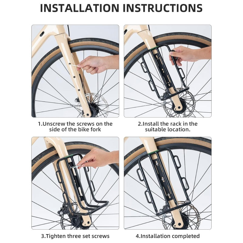 aluminum bicycle front rack, view 10 - MRSLM