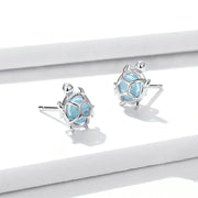 irregular round silver earrings, view 3 - MRSLM