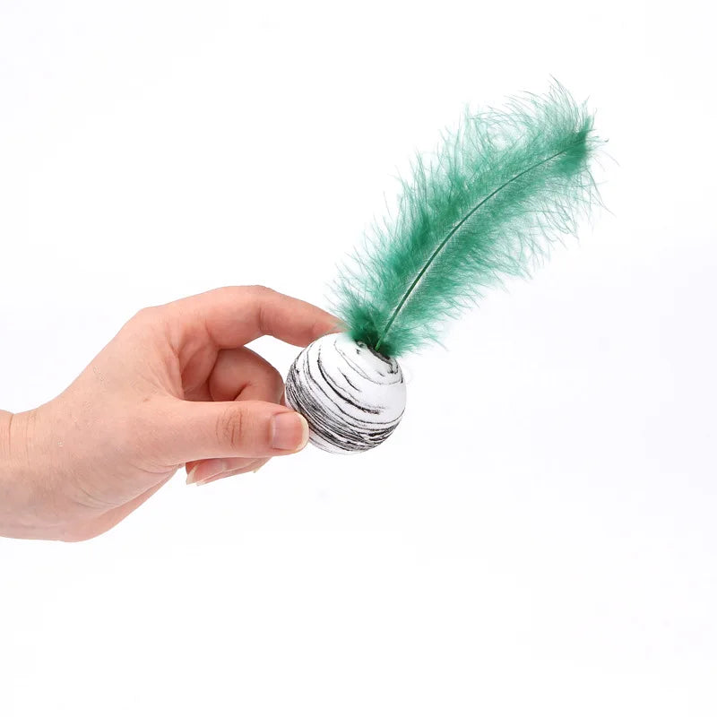 striped ball interactive cat toy, view 8 - MRSLM