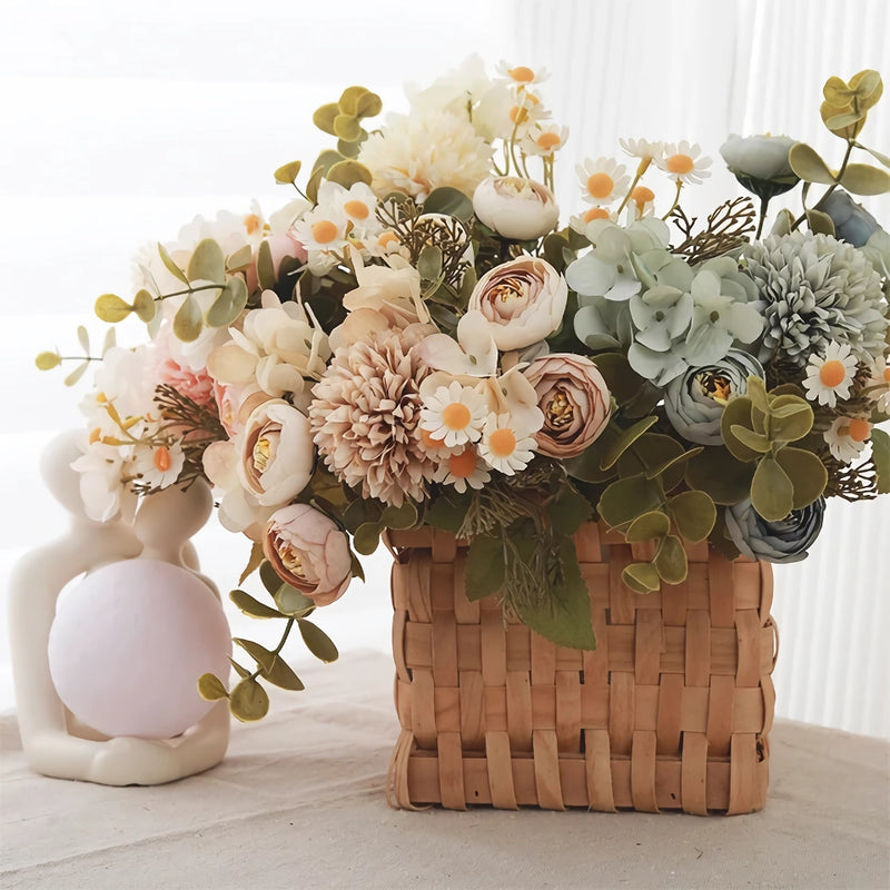 artificial silk rose bouquet, view 8 - MRSLM
