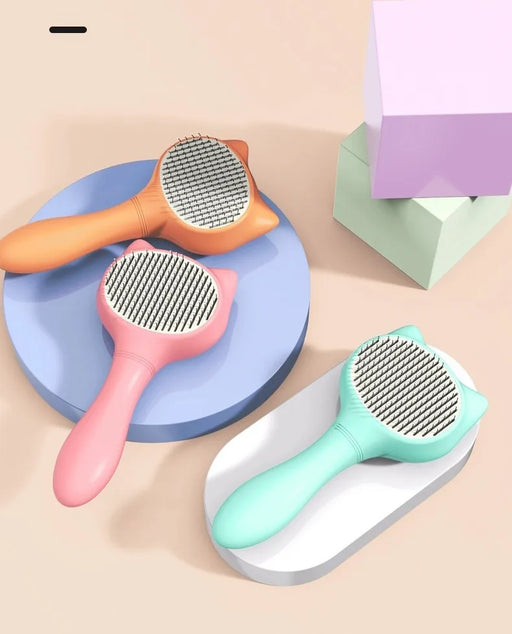 self-cleaning dog and cat grooming brush - MRSLM
