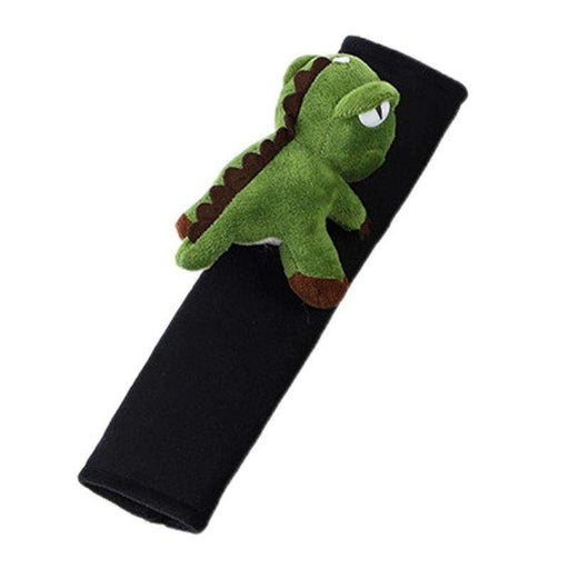 green dinosaur plush car seat belt cover - MRSLM