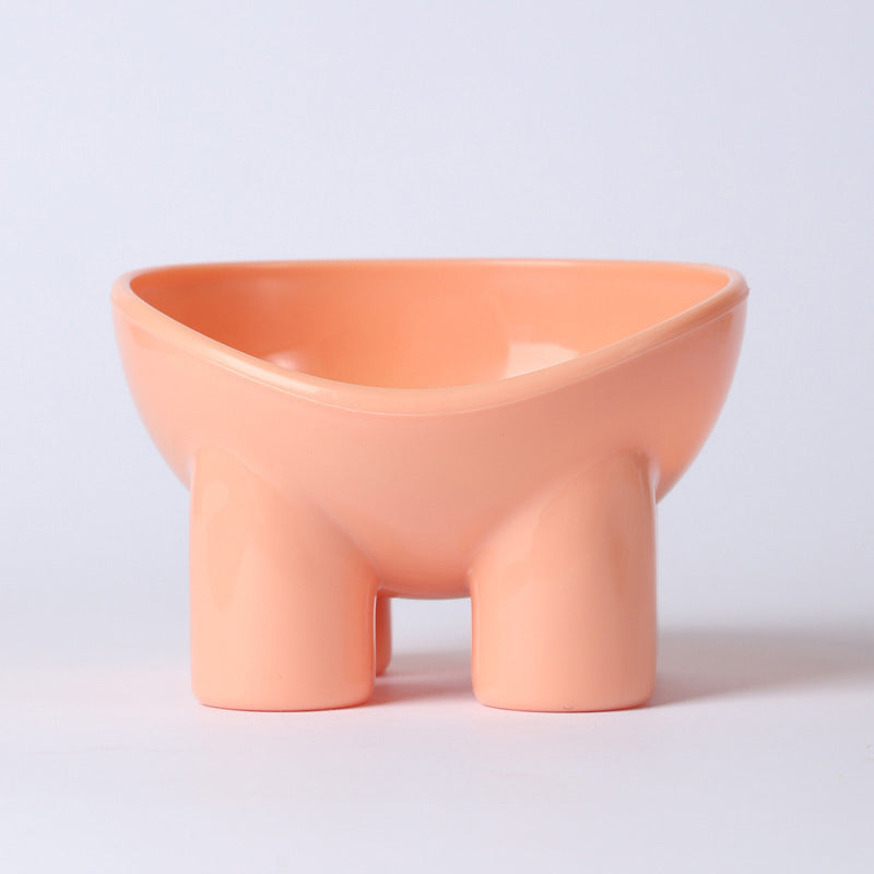 elevated high foot pet bowl, view 5 - MRSLM
