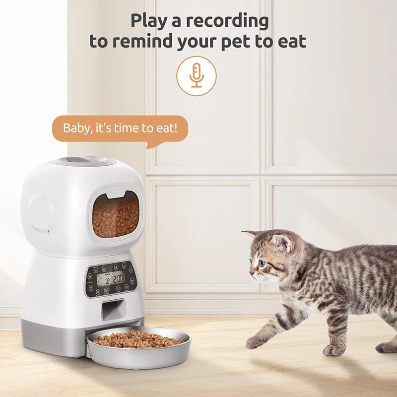 smart 3.5l automatic pet feeder, view 5 - MRSLM