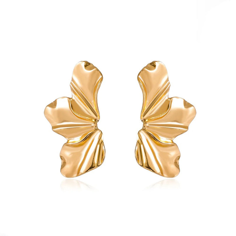 geometric stud earrings, view 4 - MRSLM