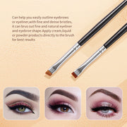 super thin eyeshadow and eyeliner makeup brush set, view 3 - MRSLM