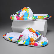 cute shark couple casual slippers, view 10 - MRSLM