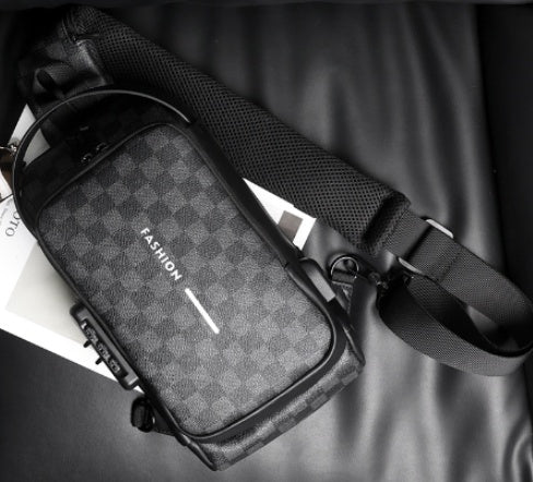 men's chest shoulder messenger bag, view 11 - MRSLM