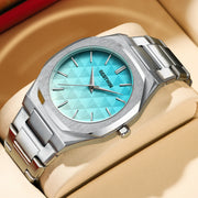 embossed dial men's watch, view 2 - MRSLM