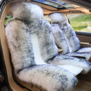 Sheepskin wool car seat cushion, view 7 - MRSLM