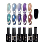 magnetic cat eye gel nail polish set - MRSLM