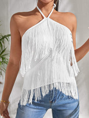 tassel suspender halter sling top, view 8 - MRSLM