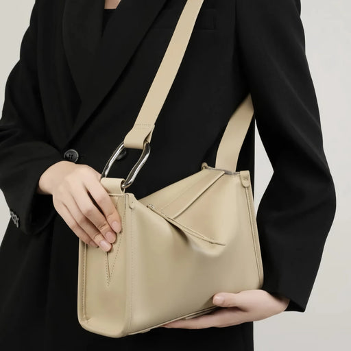 cowhide leather messenger bag - MRSLM
