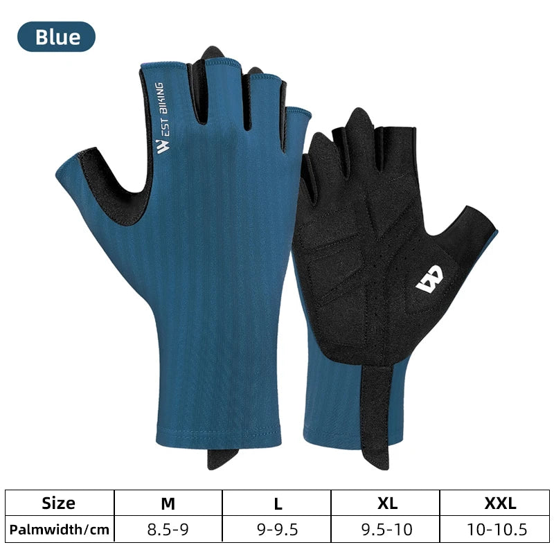 half finger cycling gloves for men and women, view 4 - MRSLM