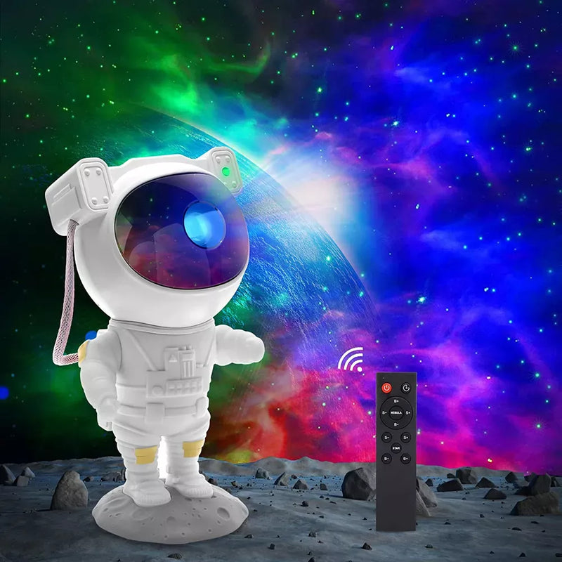 Astronaut galaxy star projector, view 7 - MRSLM