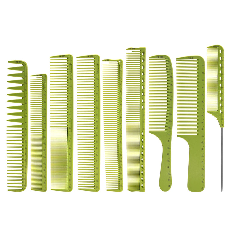 9-piece hairdressing combs set, view 2 - MRSLM