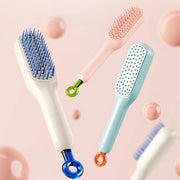 self-cleaning massage hair brush, view 8 - MRSLM