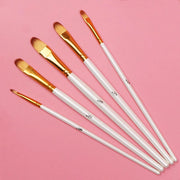 5-piece acrylic and oil paint brush set, view 2 - MRSLM