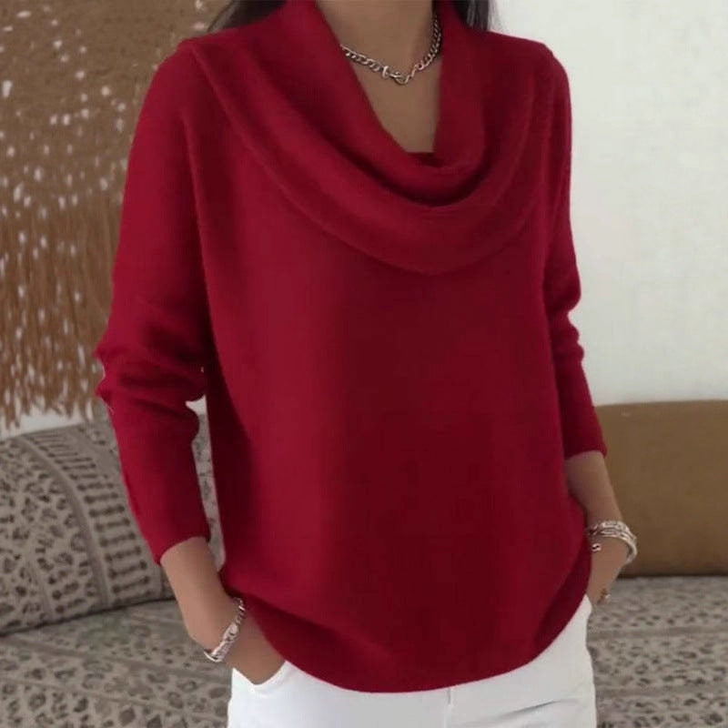 women's loose pullover sweater, view 2 - MRSLM