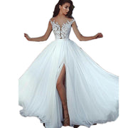 Elegant long lace banquet dress, view 5 - MRSLM