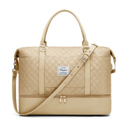 women's large weekender bag with shoe compartment, view 3 - MRSLM